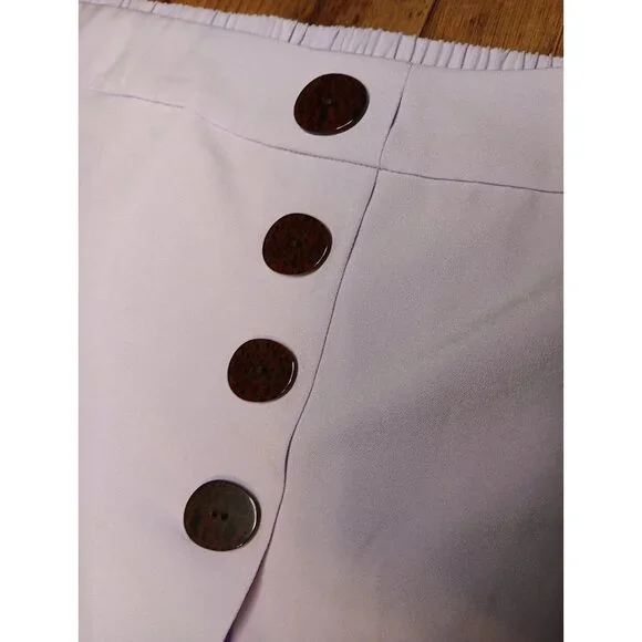 Cato C Est 1946 Wide Cropped Pants Womens 18/20 Sahara Sunset Pastel Lilac NWT - Picture 2 of 7